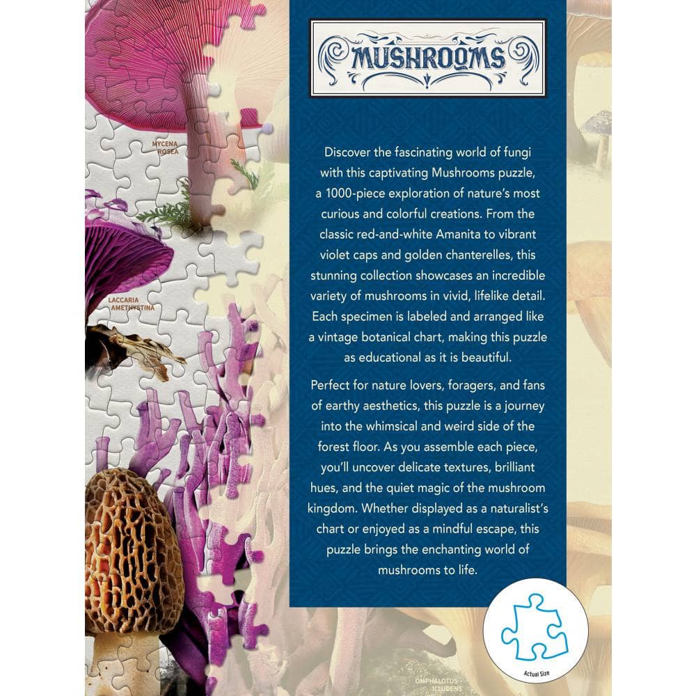 Field Guide - Mushrooms 1000 Piece Jigsaw Puzzle