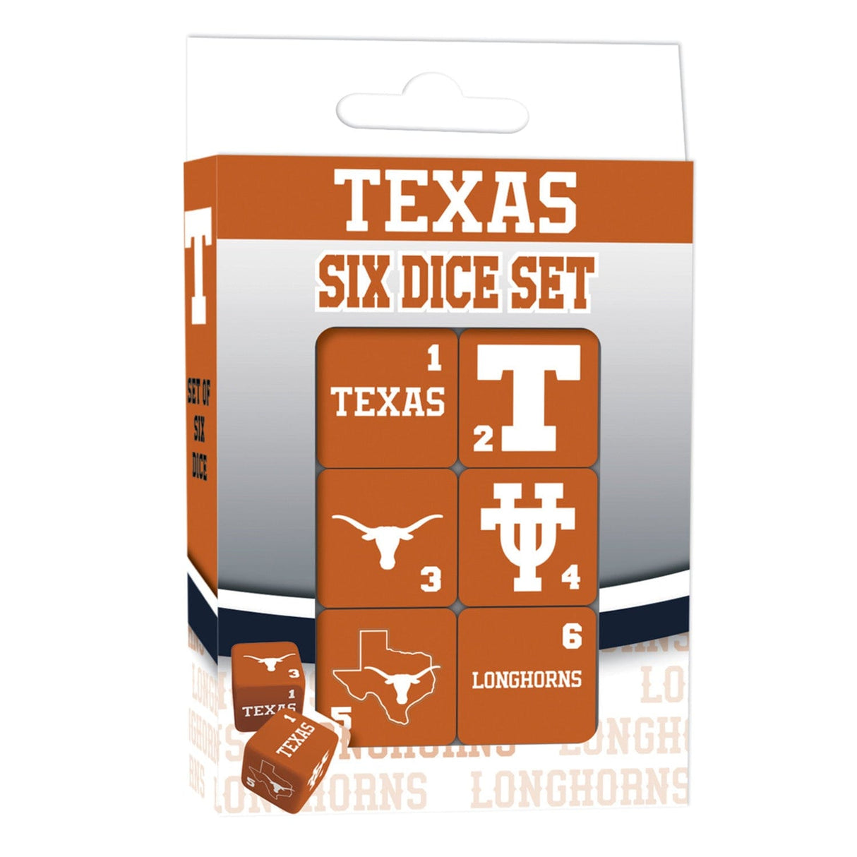 Texas Longhorns Dice Set - 19mm