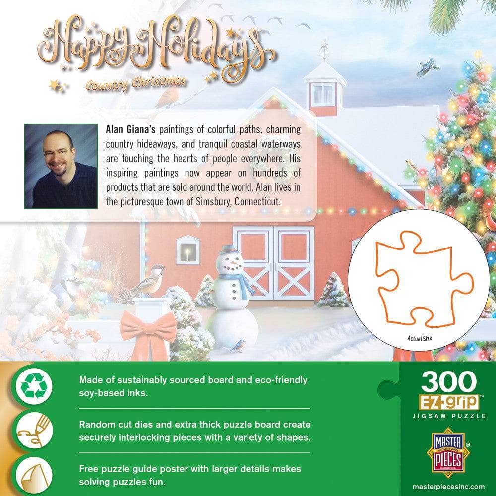 Happy Holidays - Country Christmas 300 Piece EZ Grip Jigsaw Puzzle
