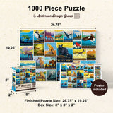Vintage Posters - Wildlife Lovers 1000 Piece Jigsaw Puzzle