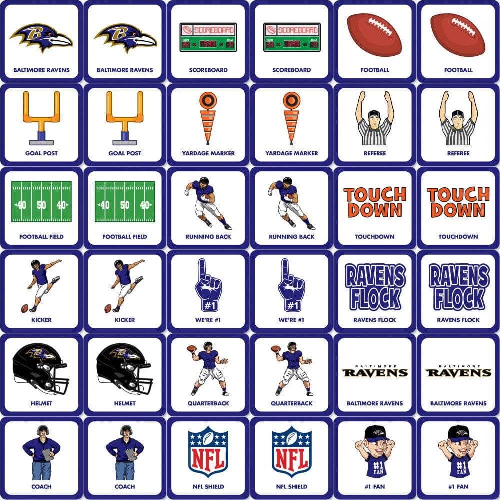 Baltimore Ravens Matching Game