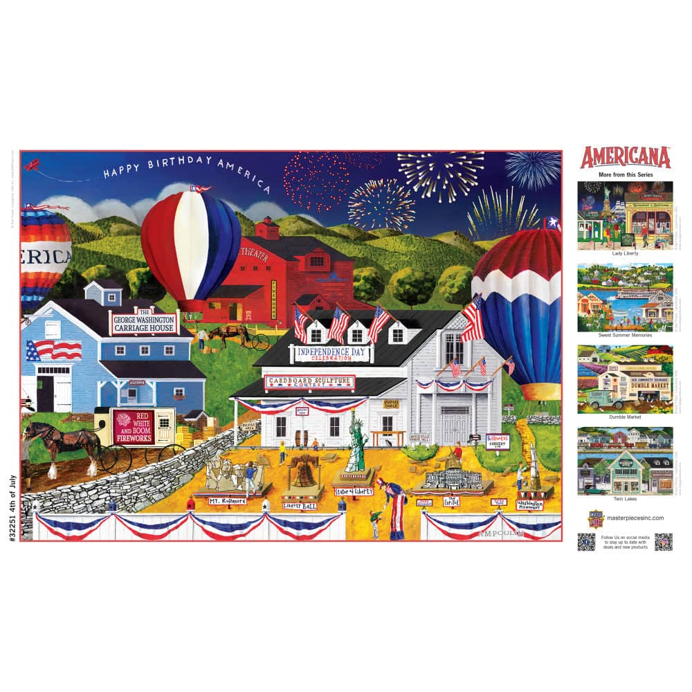 Americana - 4th of July 500 Piece EZ Grip Jigsaw Puzzle