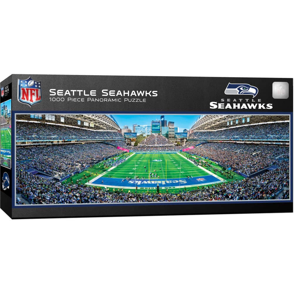 Seattle Seahawks - 1000 Piece Panoramic Jigsaw Puzzle - End View