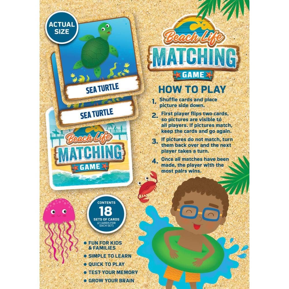 Beach Life Matching Game