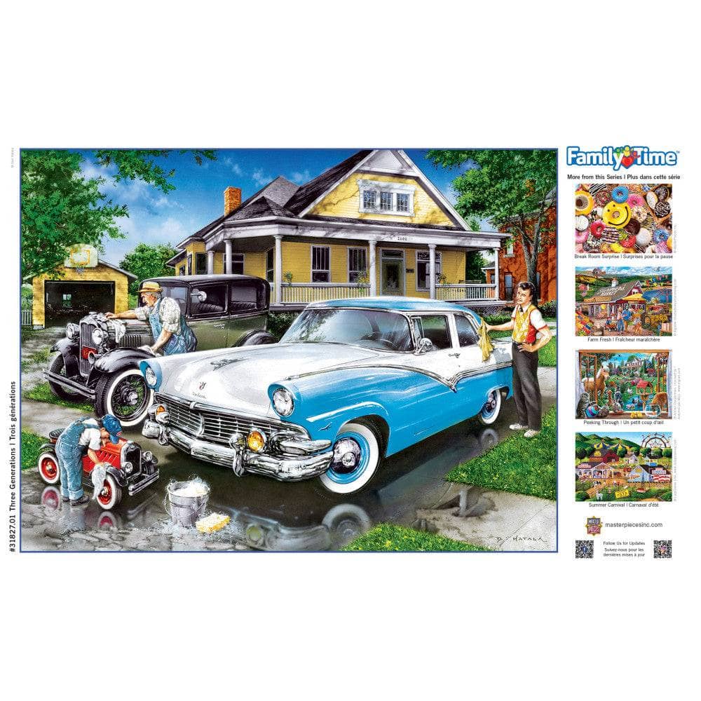 Family Time - Three Generations 400 Piece Jigsaw Puzzle