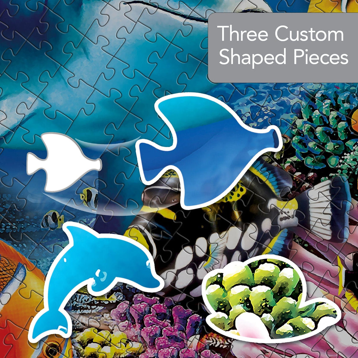 Shapes - Turtle Sailing 1000 Piece Shaped Jigsaw Puzzle
