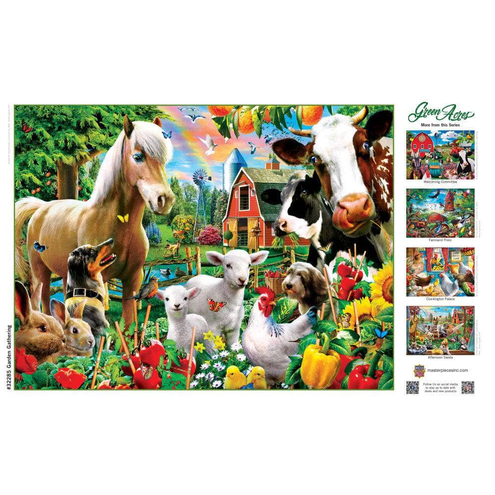 Green Acres - Garden Gathering 300 Piece EZ Grip Jigsaw Puzzle