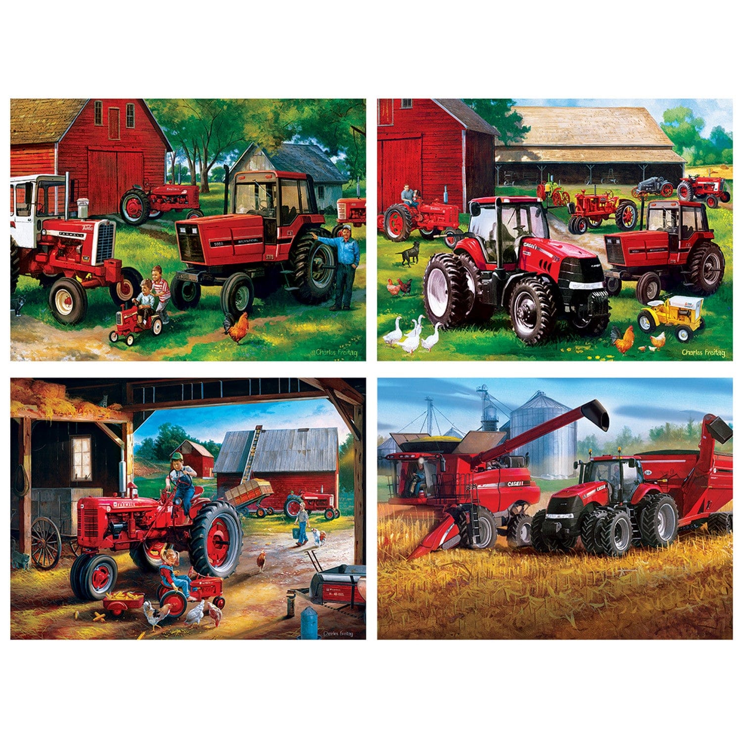Farmall - 500 Piece Jigsaw Puzzles 4-Pack