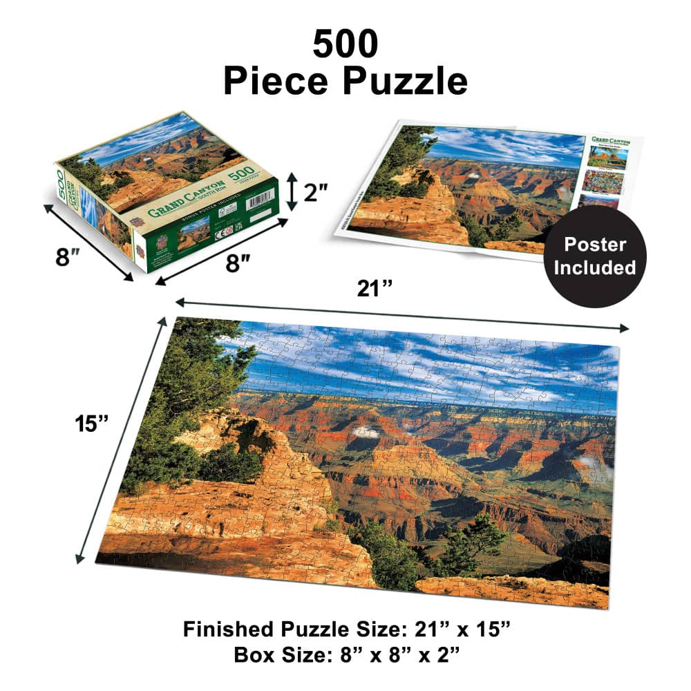 Grand Canyon South Rim 500 Piece Jigsaw Puzzle