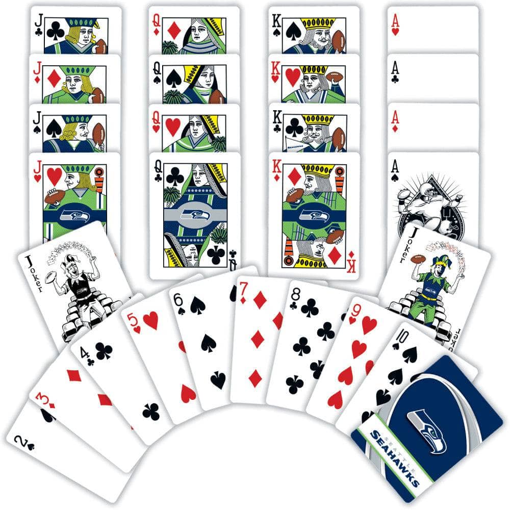 Seattle Seahawks Playing Cards - 54 Card Deck
