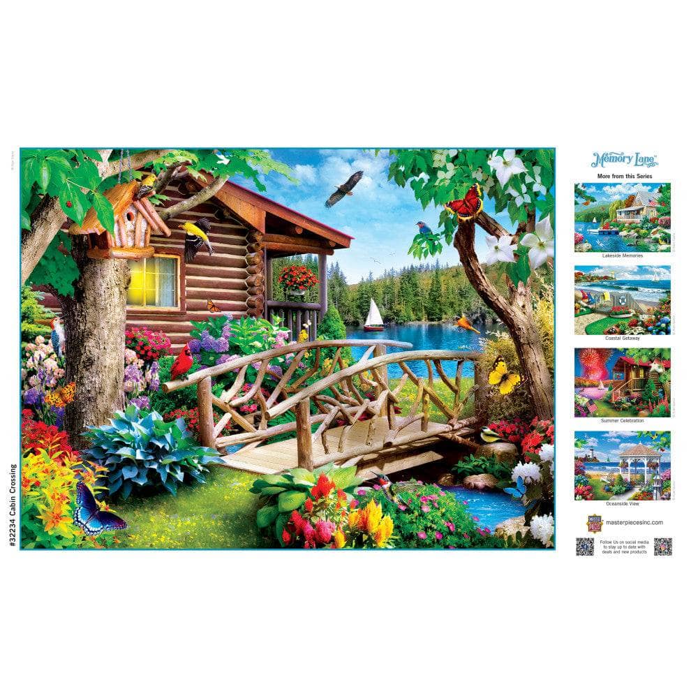 Memory Lane - Cabin Crossing 300 Piece EZ Grip Jigsaw Puzzle