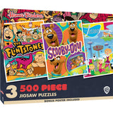 Hanna-Barbera - 500 Piece Jigsaw Puzzles 3-Pack