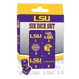 LSU Tigers Dice Set - 19mm