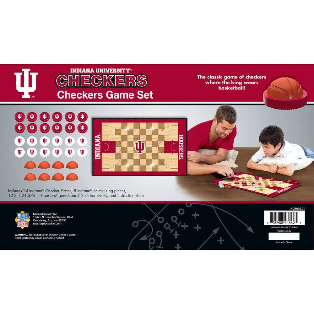 Indiana Hoosiers Checkers Board Game
