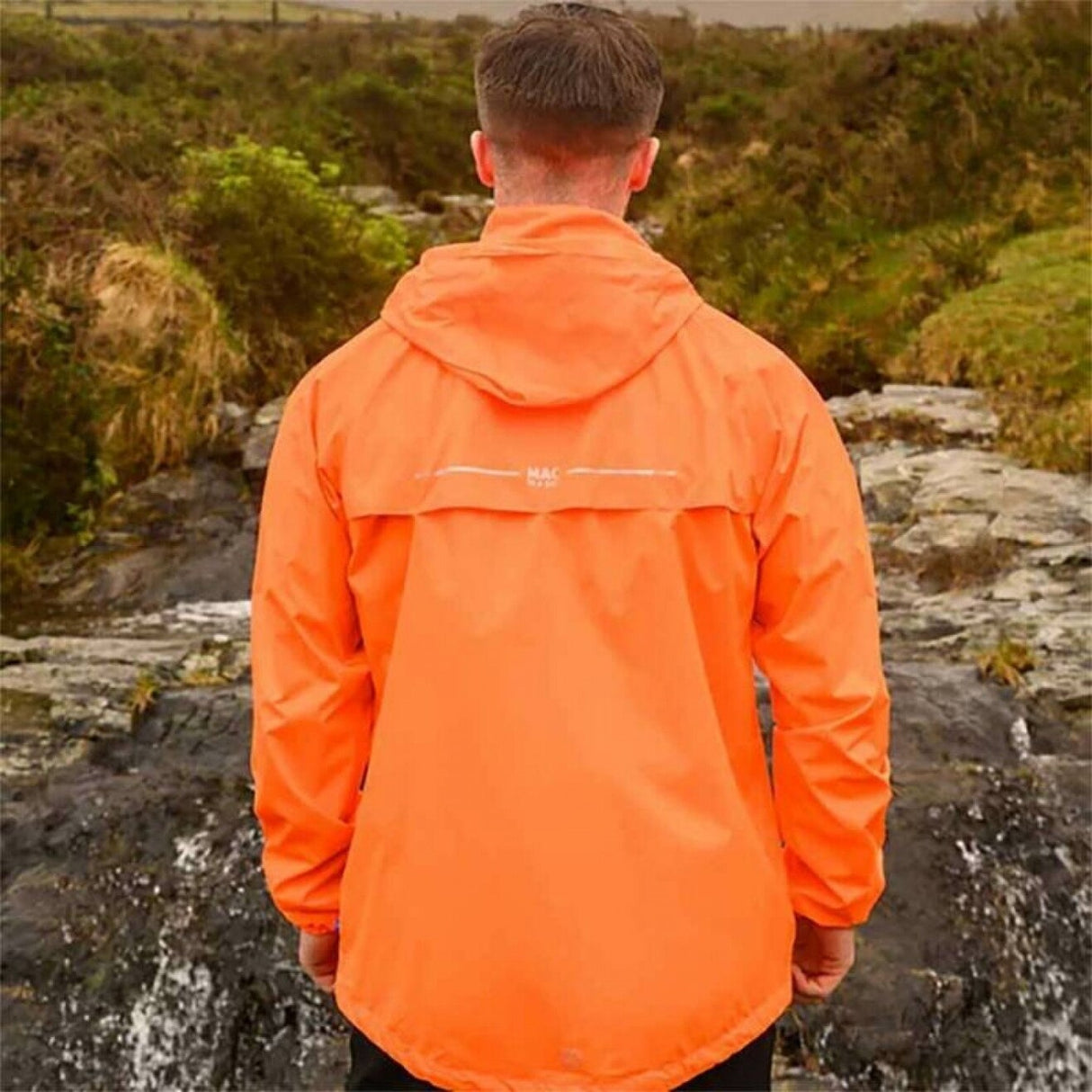 Neon Orange Mac-In-A -Sac Origin II Rain Coat