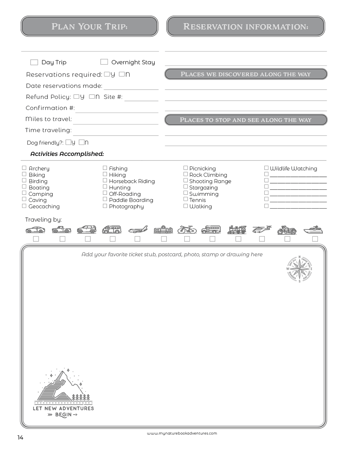 Minnesota State Parks - Adventure Planning Journal