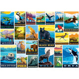 Vintage Posters - Wildlife Lovers 1000 Piece Jigsaw Puzzle