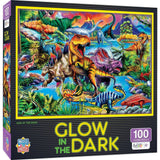 Glow in the Dark - King of the Dinos 100 Piece Jigsaw Puzzle