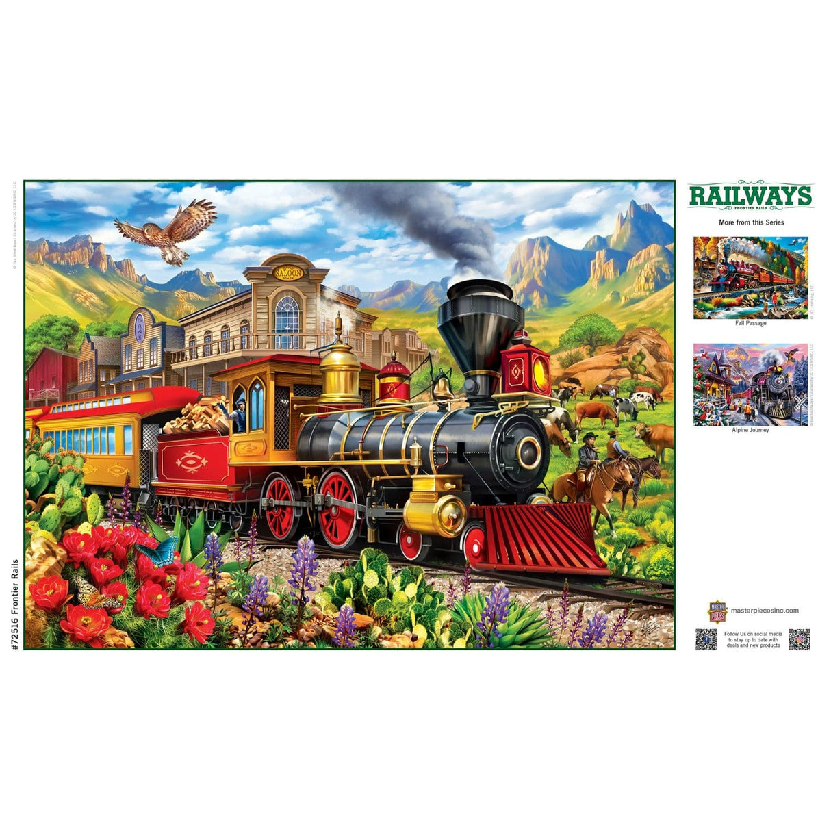 Railways - Frontier Rails 1000 Piece Jigsaw Puzzle