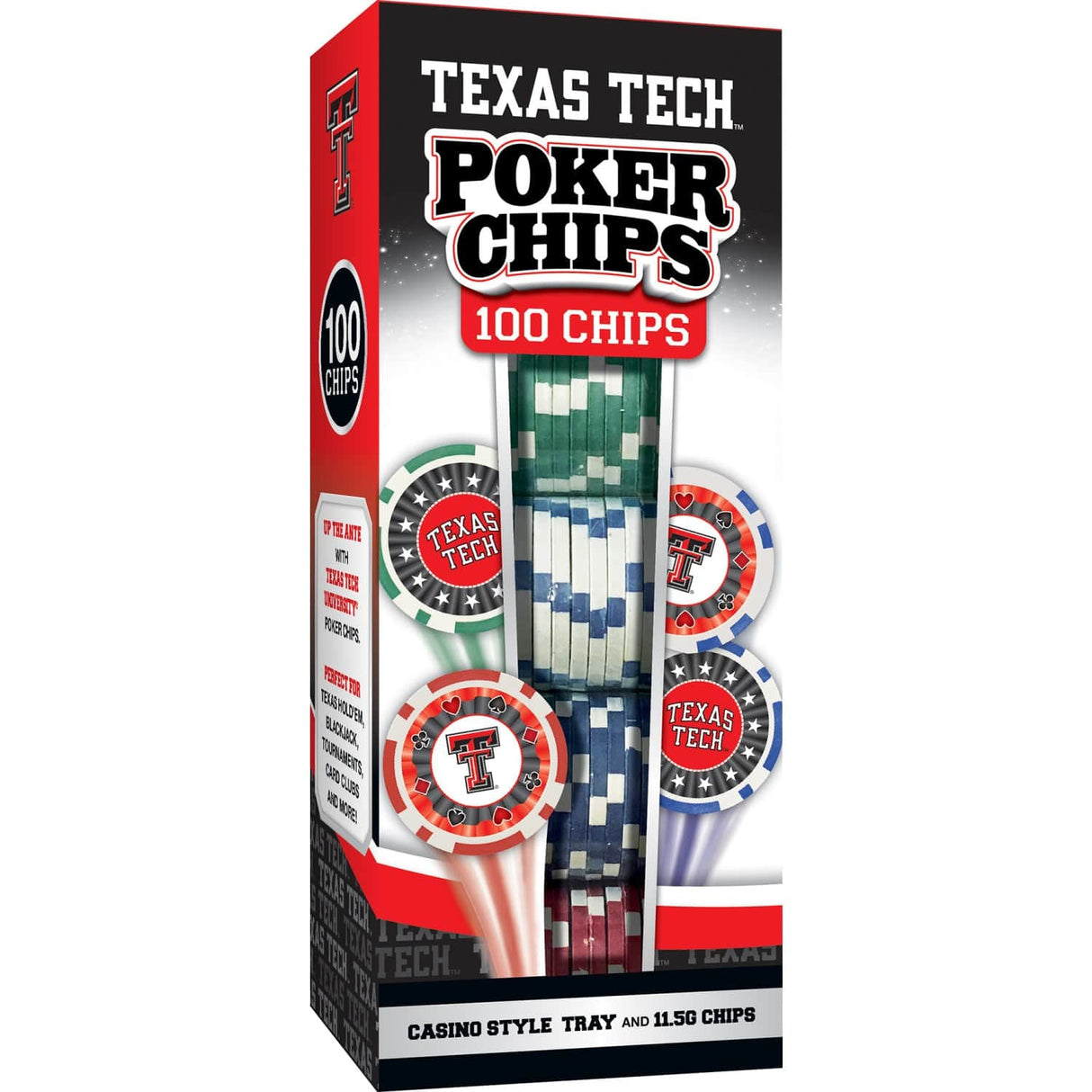 Texas Tech Red Raiders 100 Piece Poker Chips
