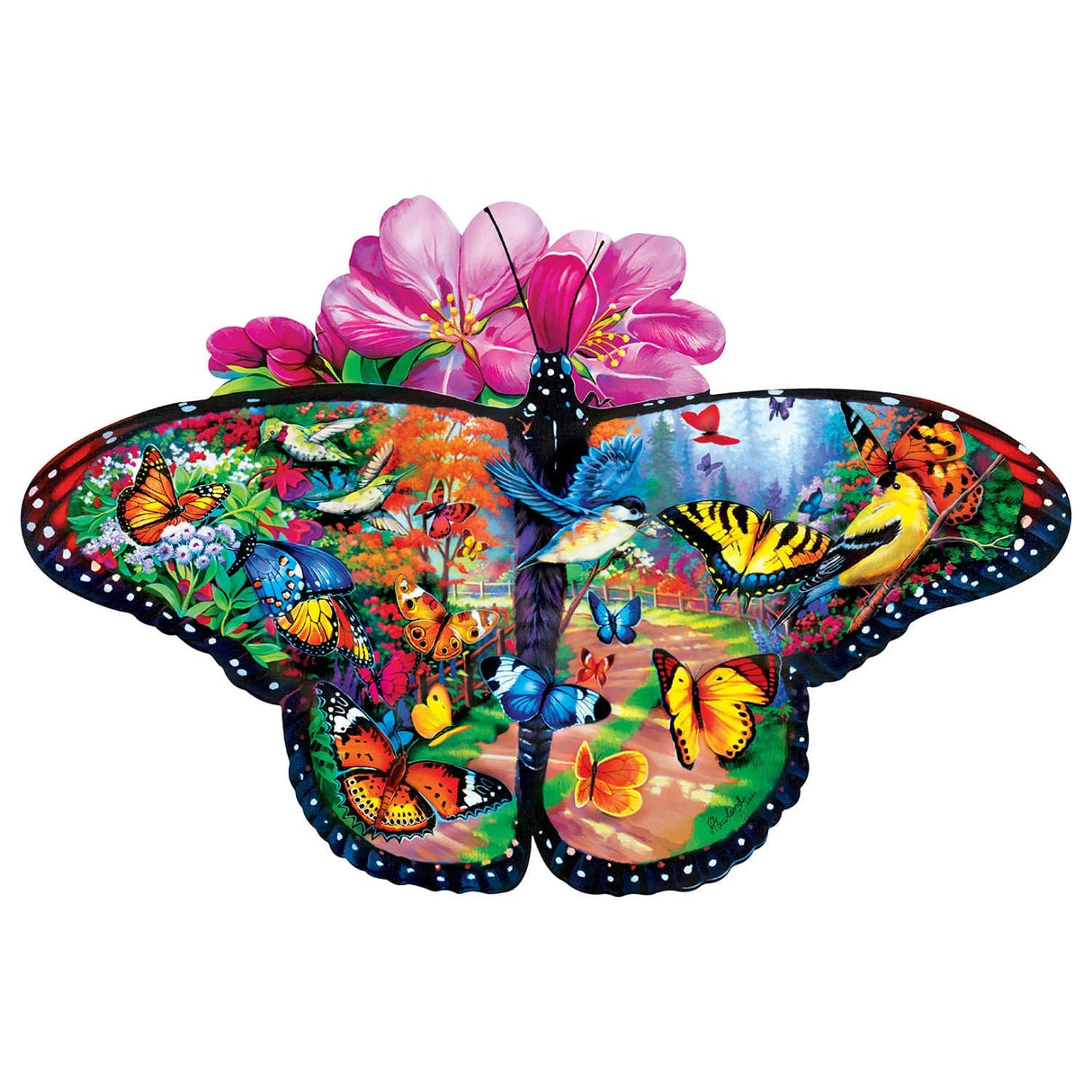 Garden Gathering - 100 Piece Shaped Jigsaw Puzzle