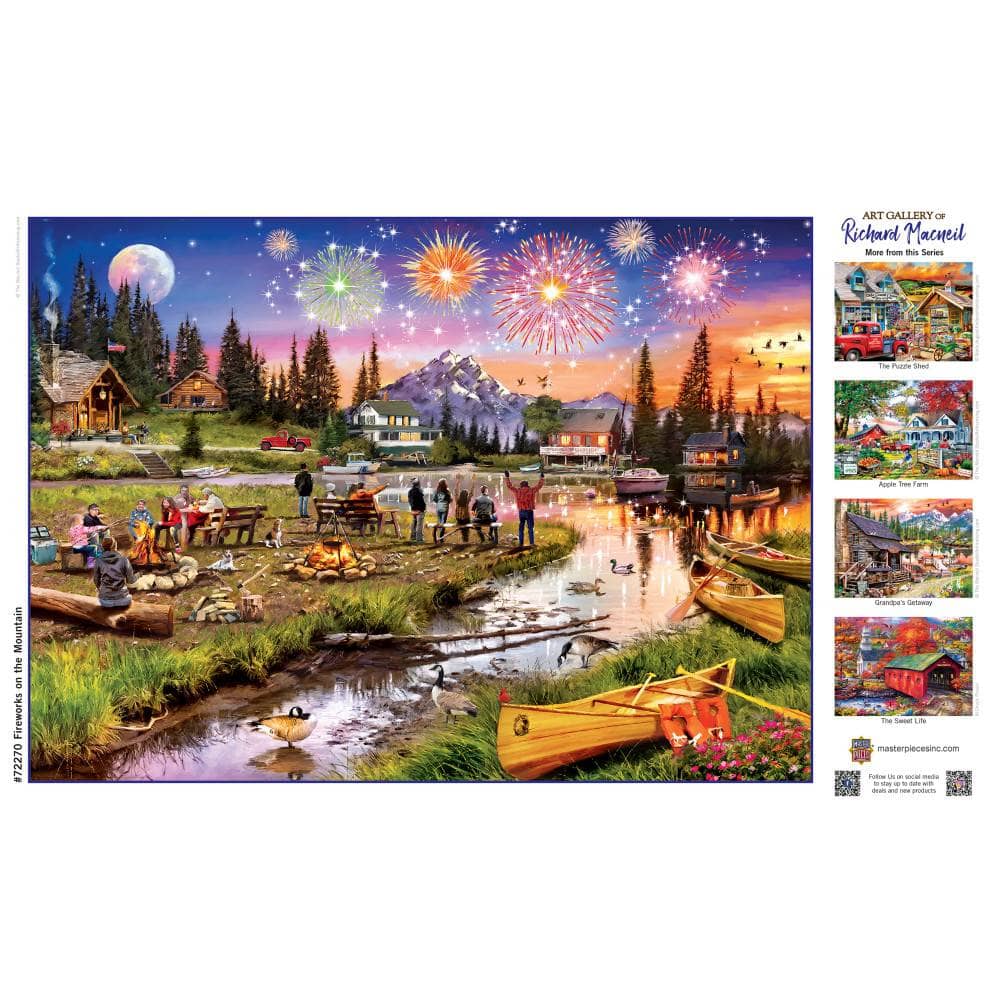 Art Gallery - Fireworks on the Mountain 1000 Piece Jigsaw Puzzle