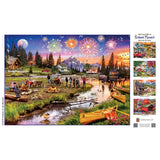 Art Gallery - Fireworks on the Mountain 1000 Piece Jigsaw Puzzle
