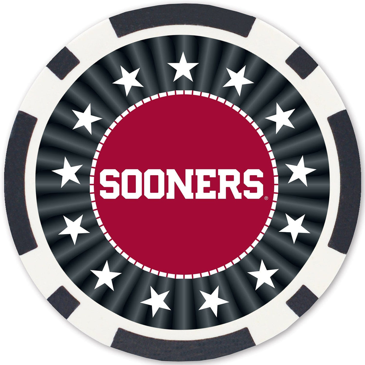Oklahoma Sooners 100 Piece Poker Chips