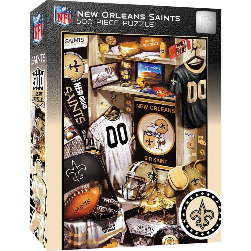 New Orleans Saints - Locker Room 500 Piece Jigsaw Puzzle