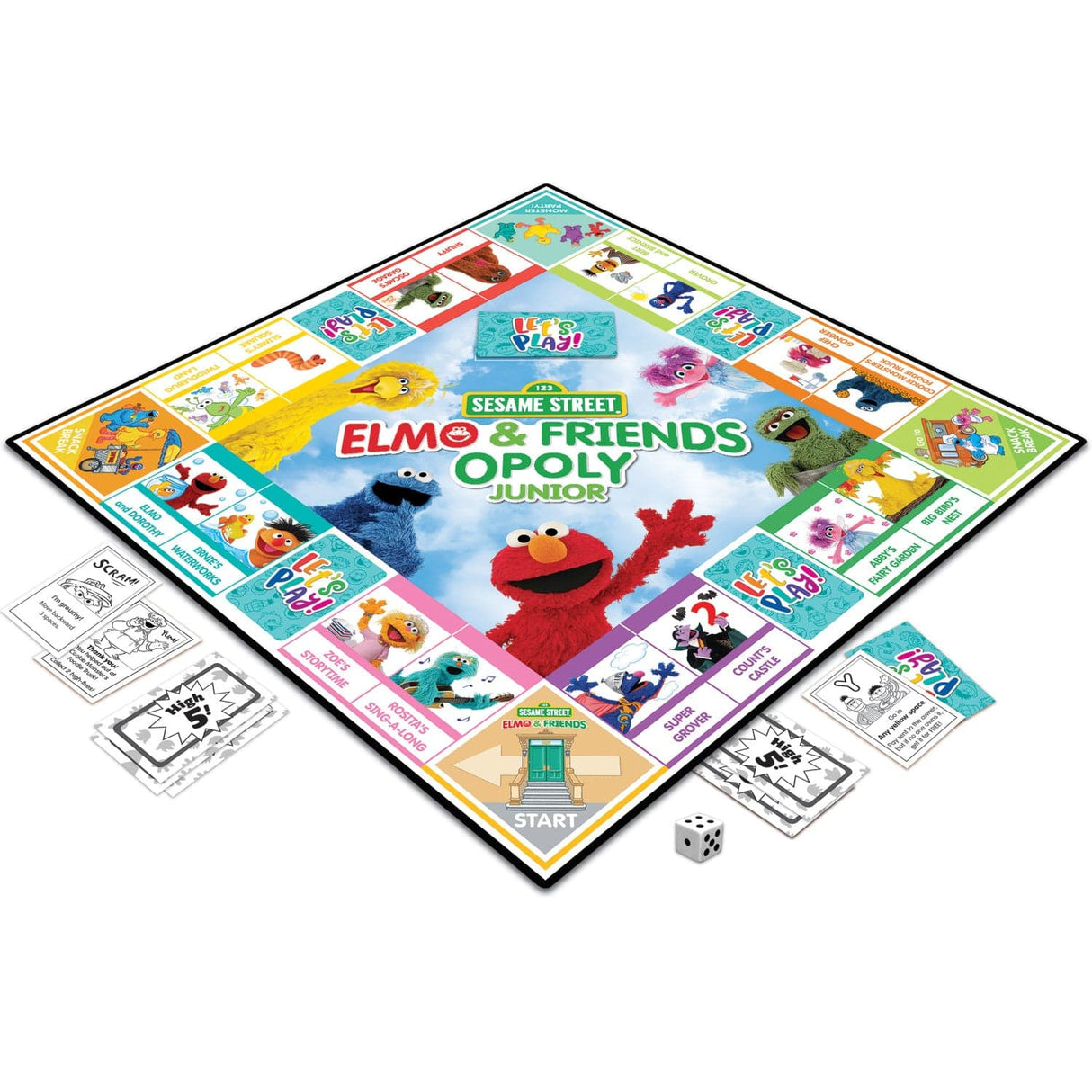 Sesame Street - Elmo & Friends Opoly Junior Board Game