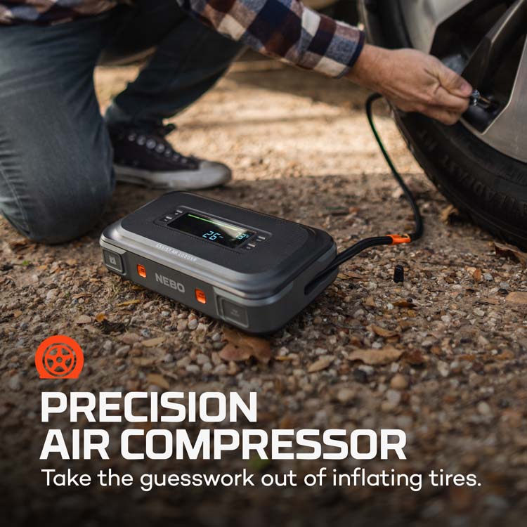 Nebo Assist Air 2000XP Jump Starter & Air Compressor with Large Screen