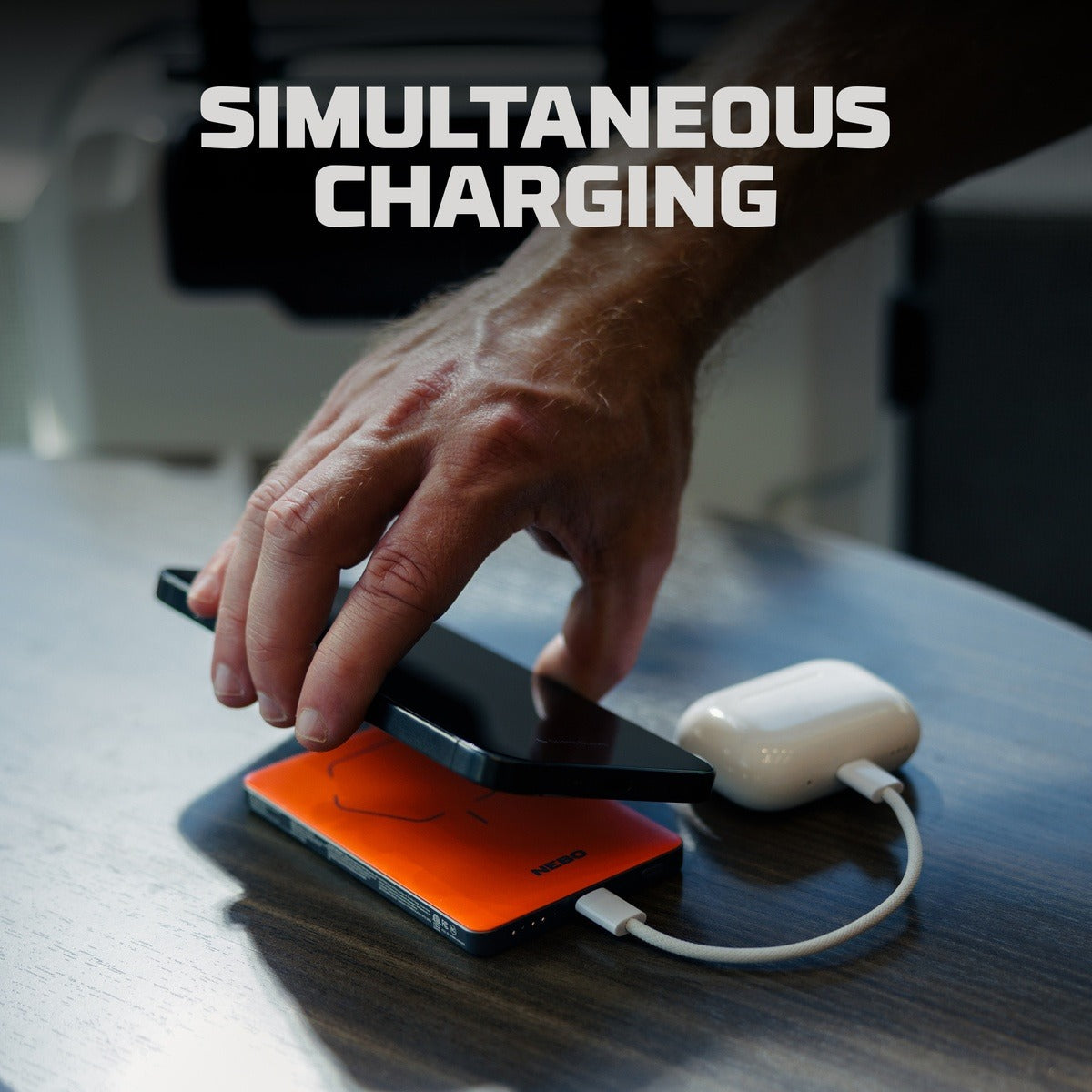 Ultra-Thin 5K Magnetic Wireless Power Bank by Nebo