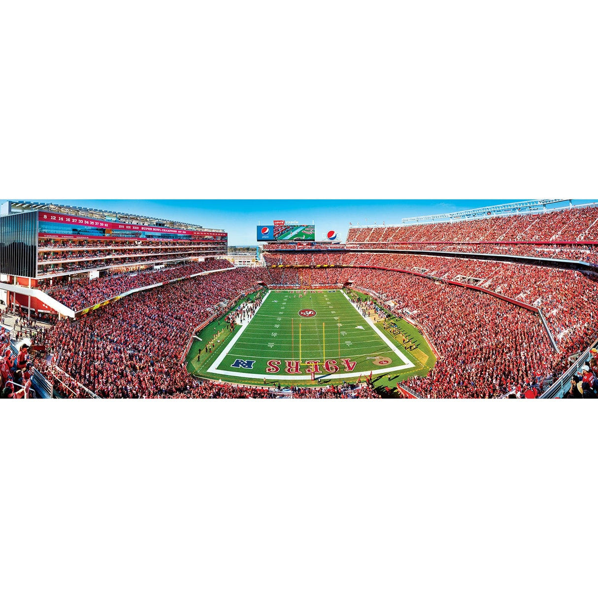 San Francisco 49ers - 1000 Piece Panoramic Jigsaw Puzzle - End View
