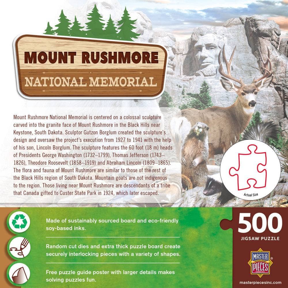 Mount Rushmore National Memorial 500 Piece Jigsaw Puzzle