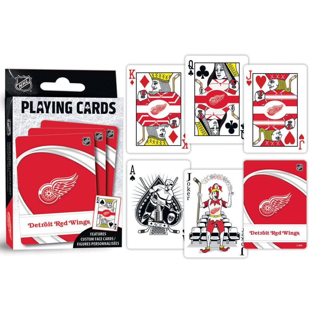 Detroit Red Wings Playing Cards - 54 Card Deck