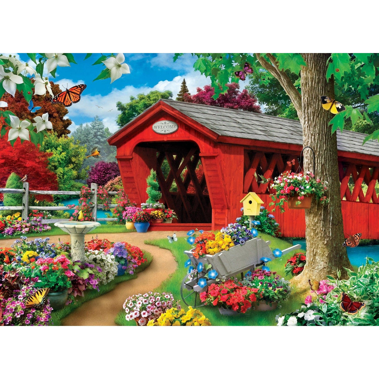 Memory Lane - Butterfly Bridge 1000 Piece Jigsaw Puzzle