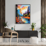 North Cascades National Park Commemorative Poster: A Pop Art Tribute