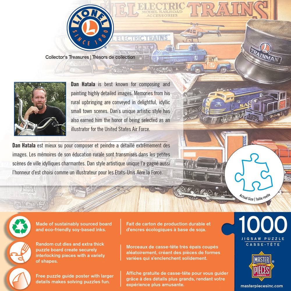 Lionel Trains - Collector's Treasures 1000 Piece Jigsaw Puzzle