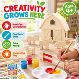 Country Farm Wood Wood Craft & Paint Kit