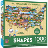 National Parks of America 1000 Piece Shaped Jigsaw Puzzle