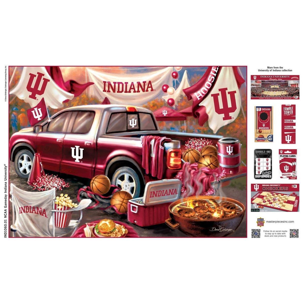 Indiana Hoosiers - Gameday 1000 Piece Jigsaw Puzzle