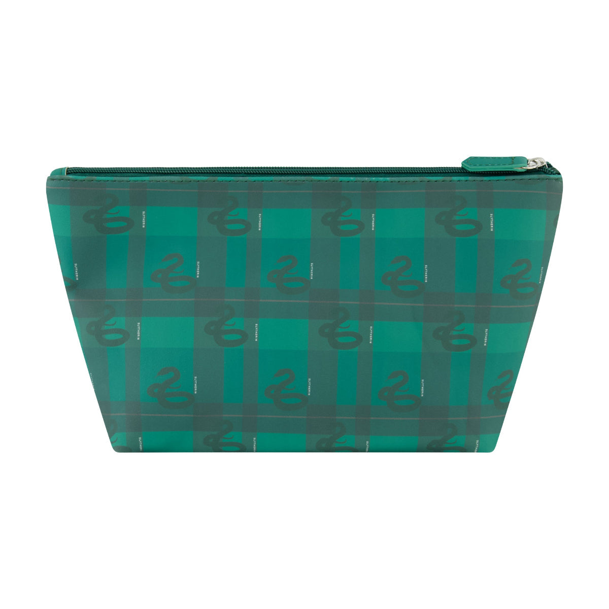Harry Potter Slytherin Green Plaid Cosmetic Bag