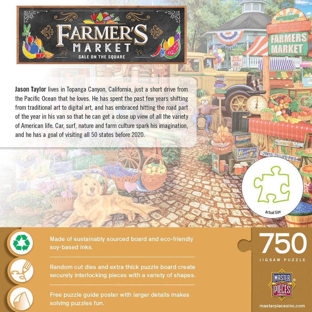 Farmer's Market - Sale on the Square 750 Piece Jigsaw Puzzle