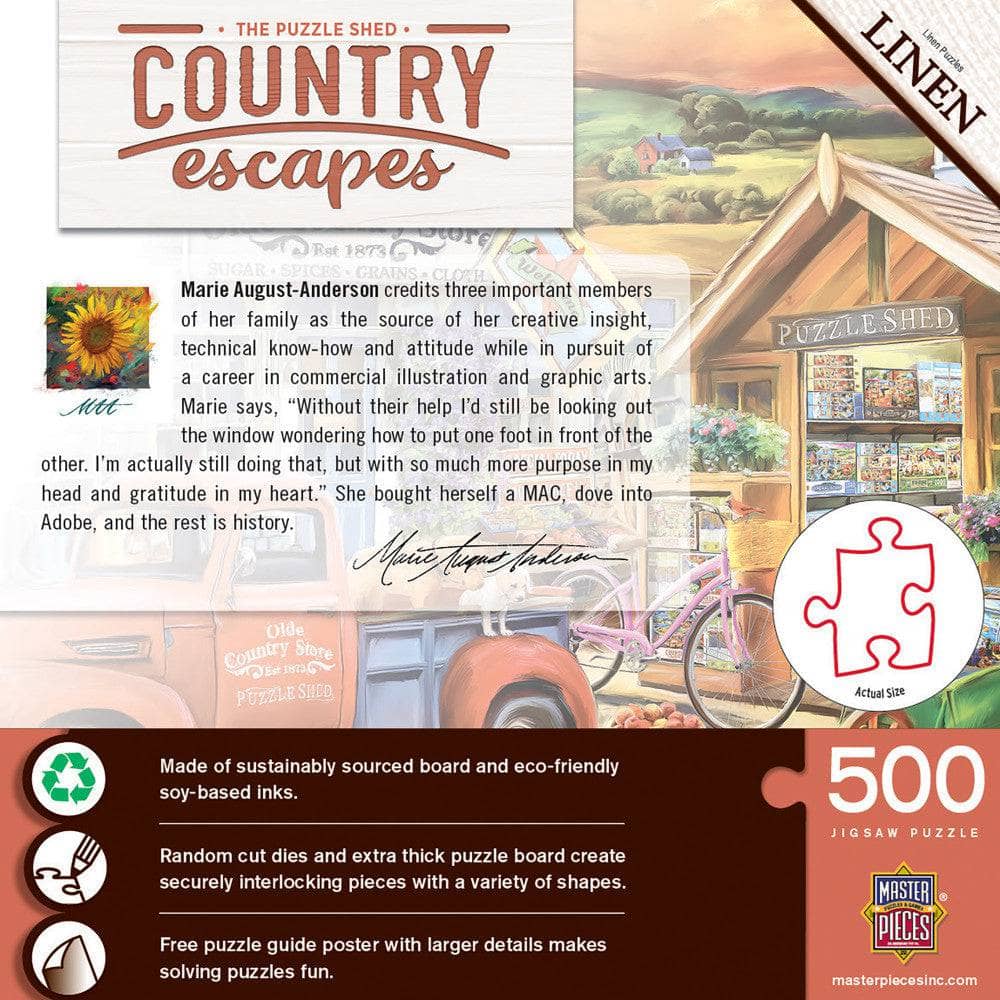Country Escapes - The Puzzle Shed 500 Piece Jigsaw Puzzle