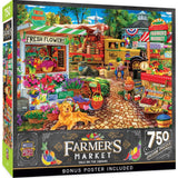 Farmer's Market - Sale on the Square 750 Piece Jigsaw Puzzle