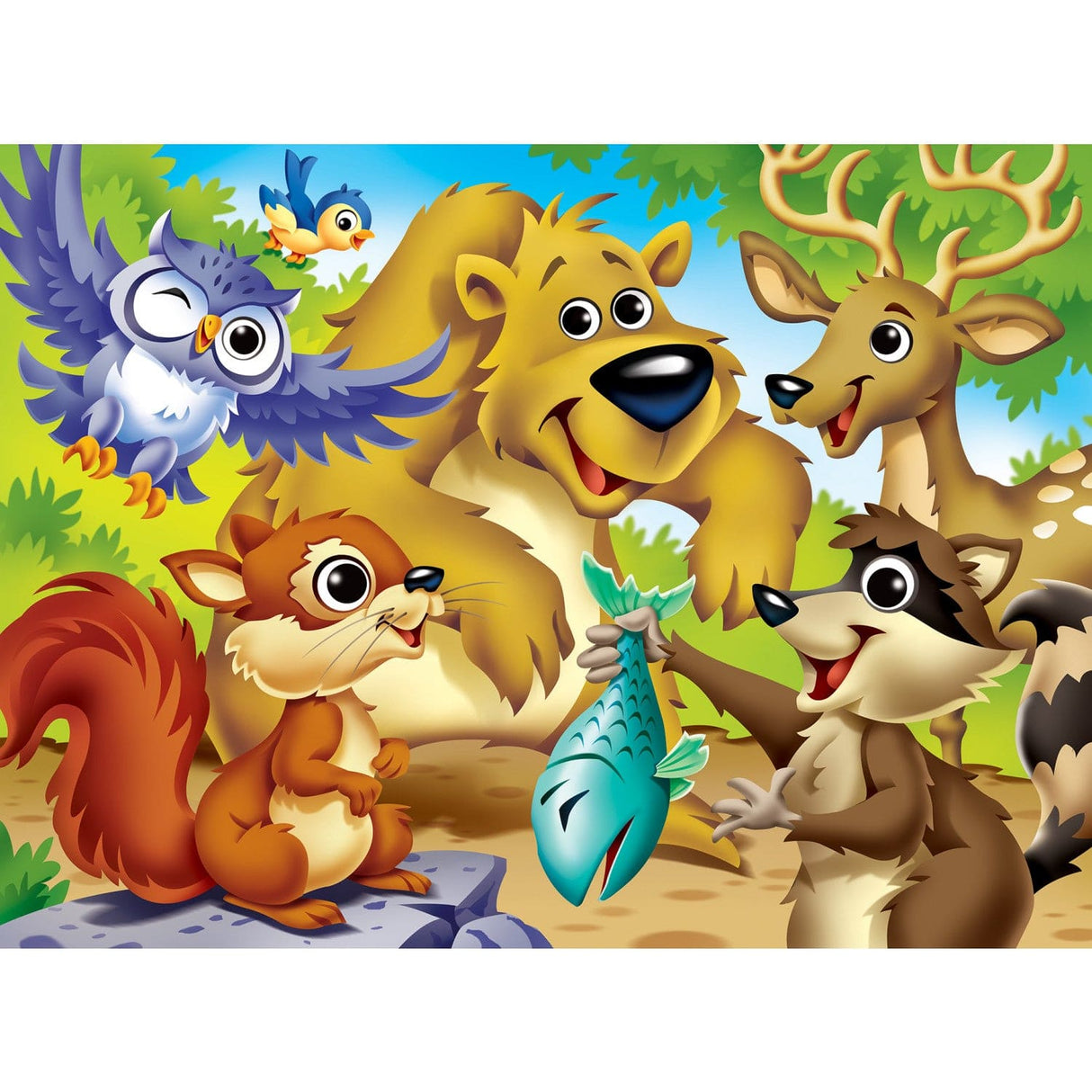 Googly Eyes - Woodland Animals 48 Piece Jigsaw Puzzle
