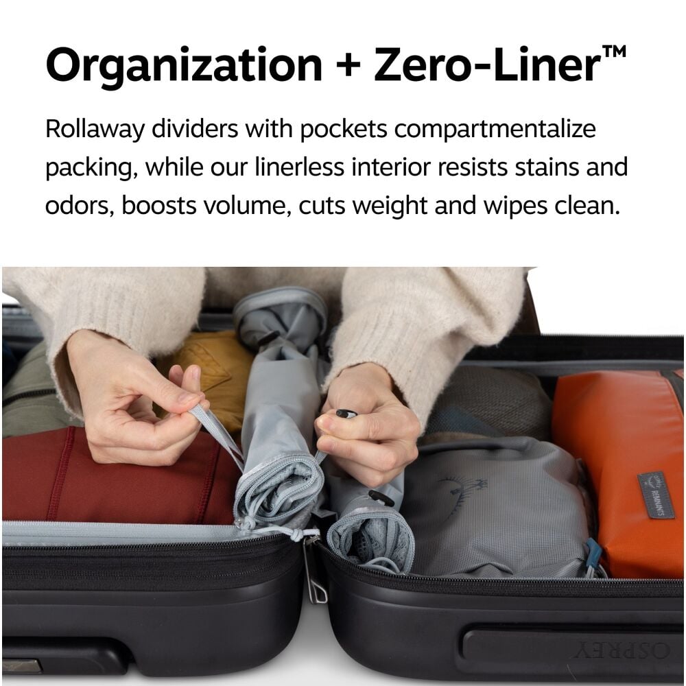 Ozone Hardside Expandable Carry-On Luggage 22"/34+10L by Osprey