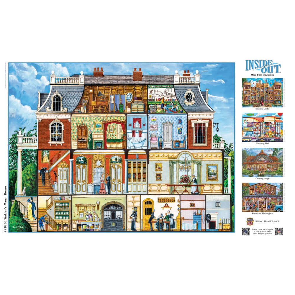 Inside Out - Walden's Manor House 1000 Piece Jigsaw Puzzle