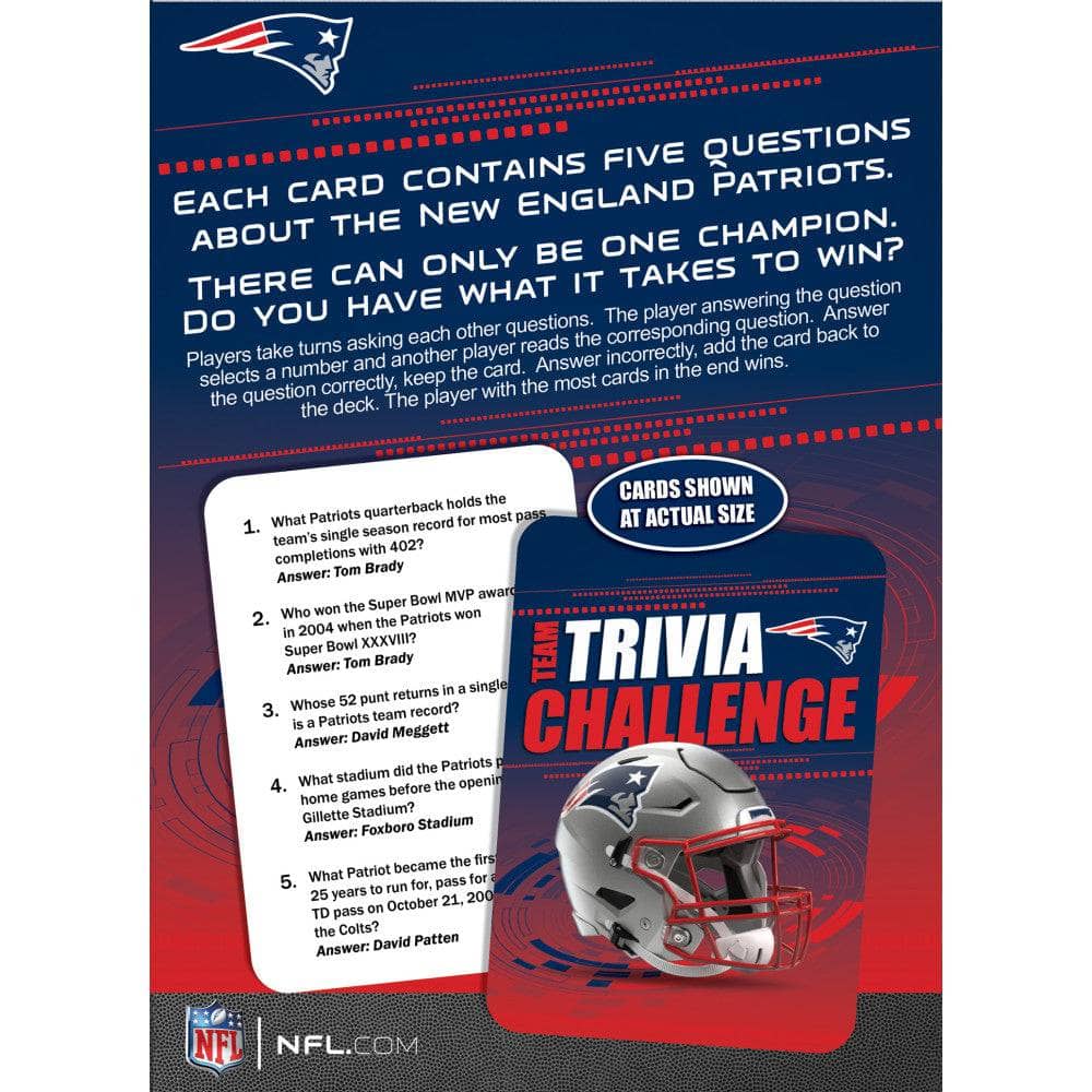New England Patriots Trivia Challenge