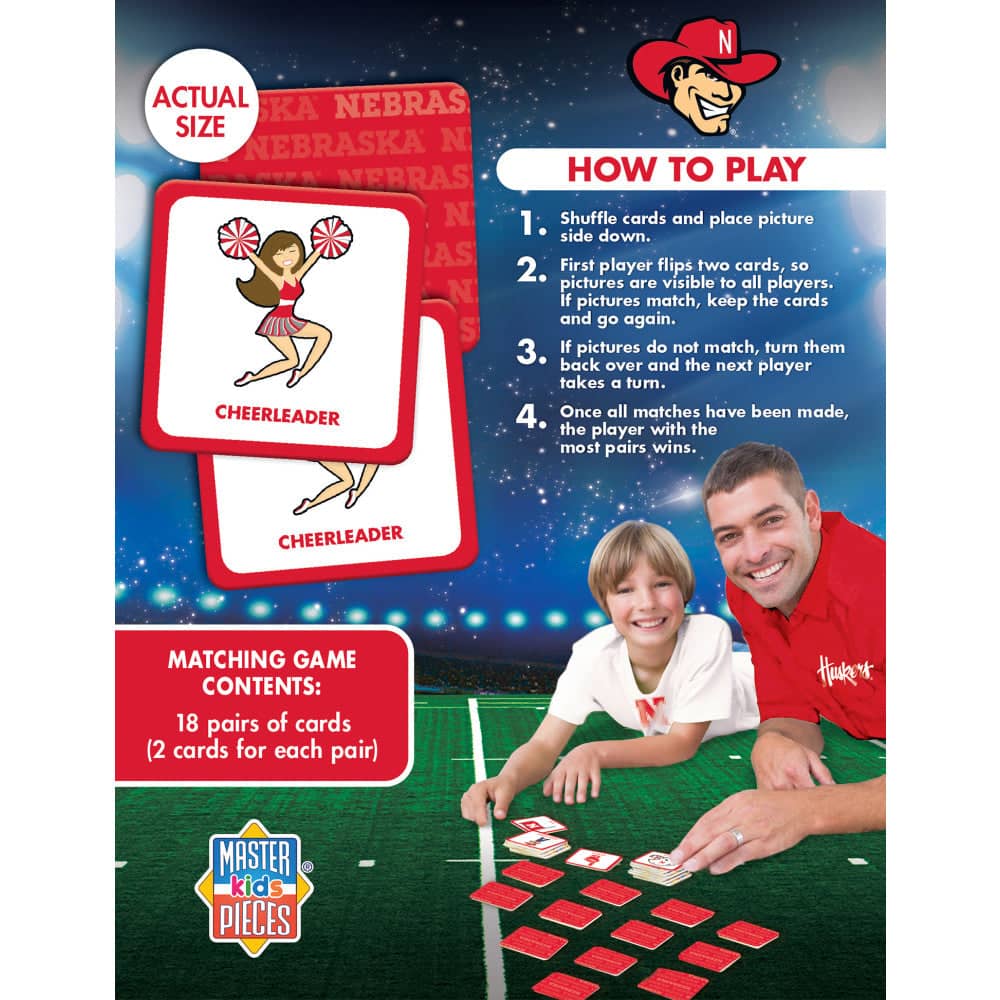 Nebraska Cornhuskers Matching Game